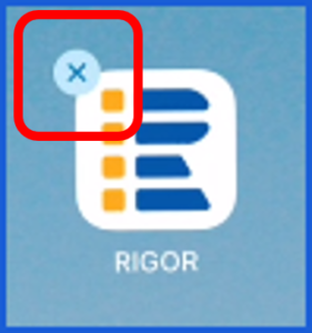 Image of How uninstall Rigor step 1