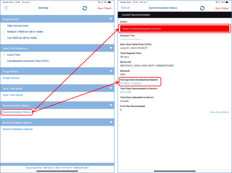 Image of RIGOR Product Support Sync Fail step 3