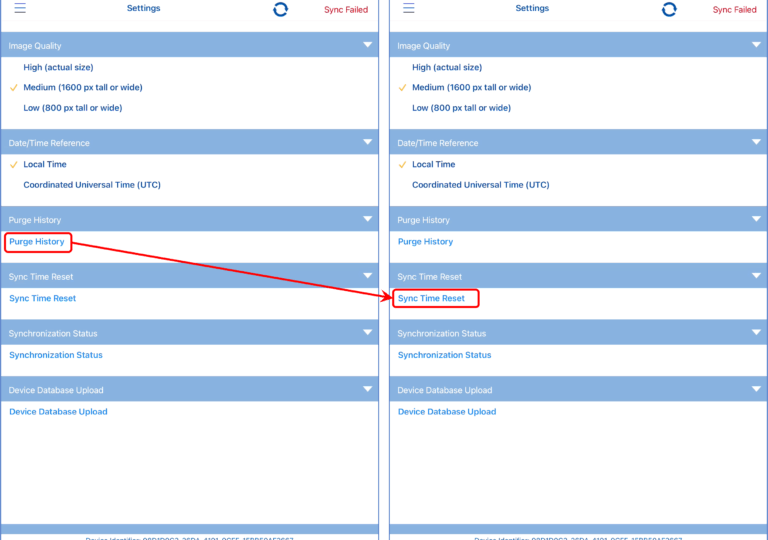 Image of RIGOR Product Support Sync Fail step 4