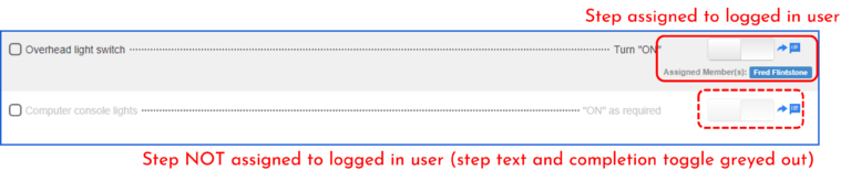 image of User is Unable to Mark Steps Complete step 1